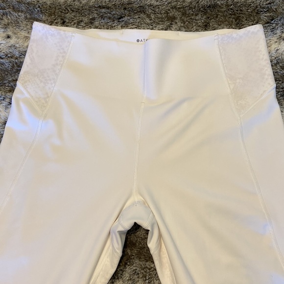 Athleta Stay Fly 7/8 Tight Crop Leggings - Size Large - White - Picture 3 of 8